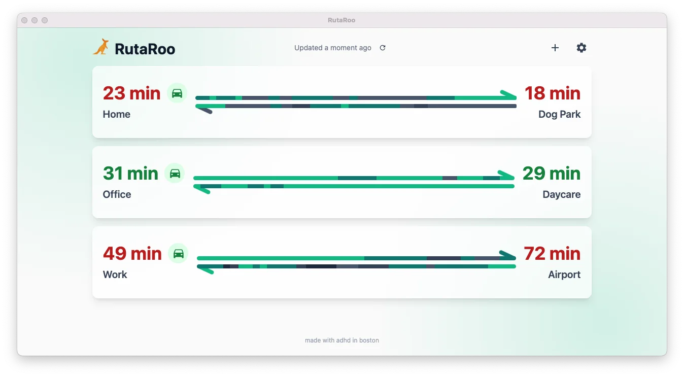 App dashboard screenshot
